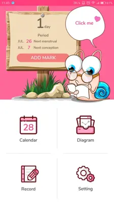 Period Tracker android App screenshot 0