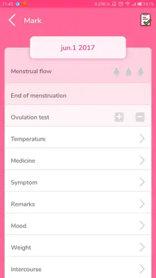 Period Tracker android App screenshot 3